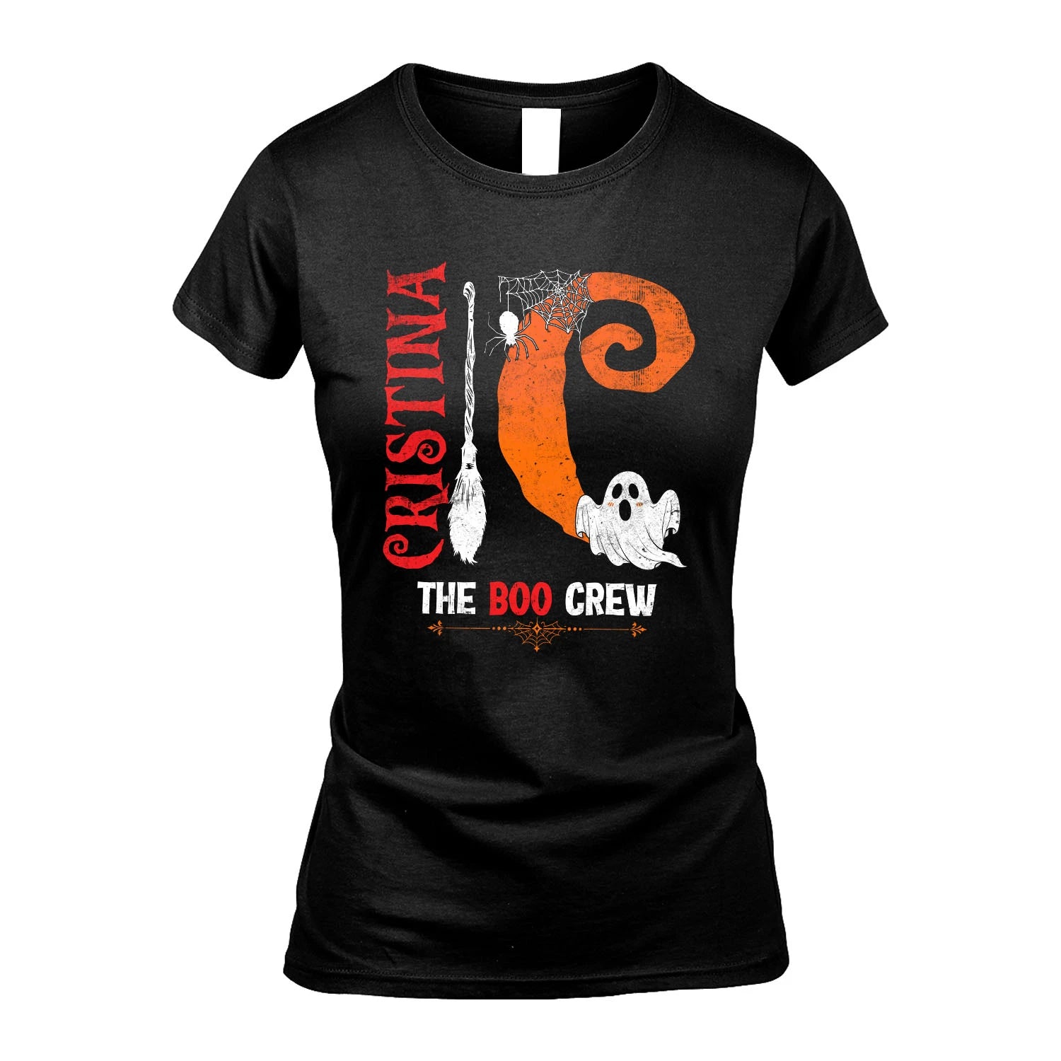 The Boo Crew Halloween With Your Name Shirt CRISTINA M1-23