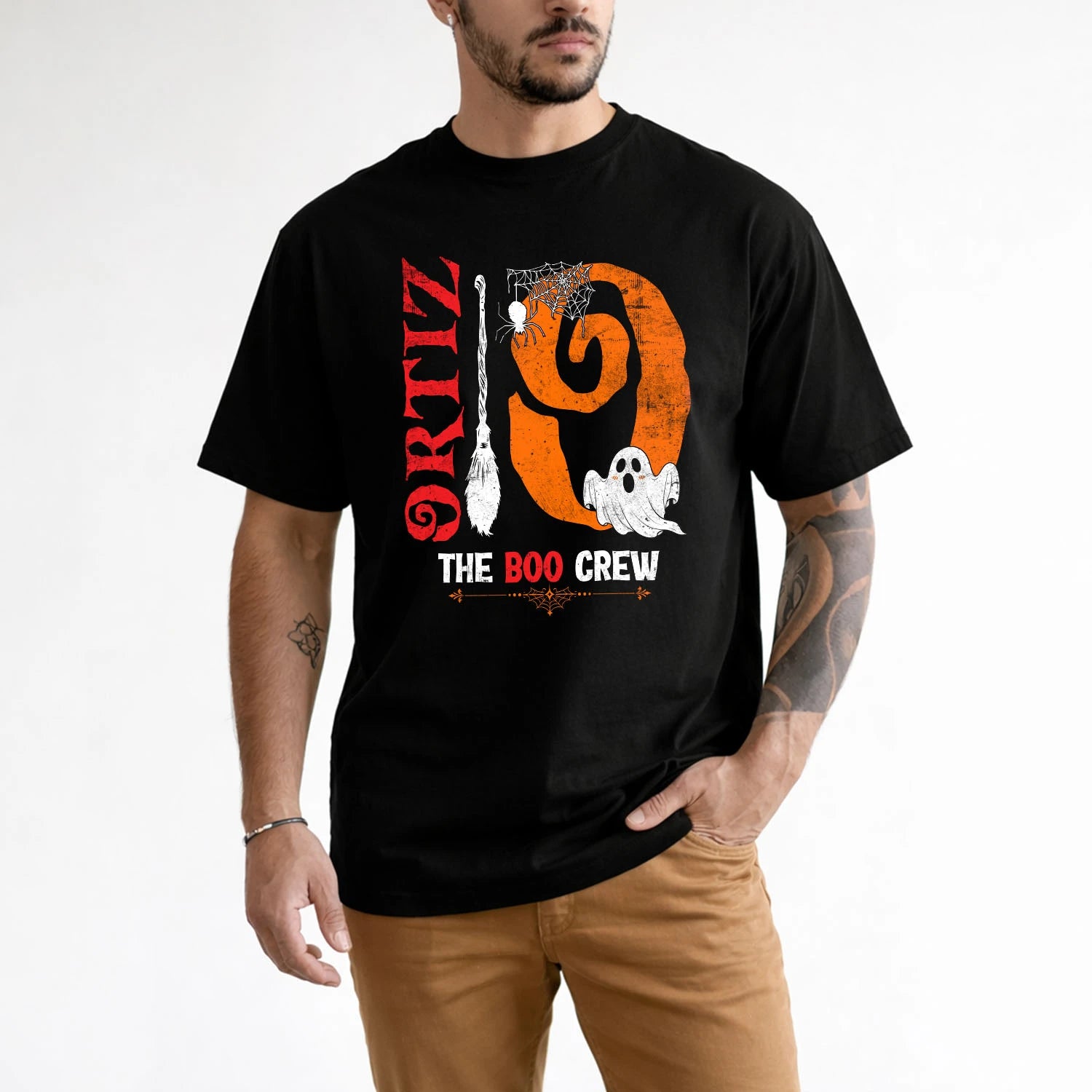 The Boo Crew Halloween With Your Name Shirt ORTIZ M1-23