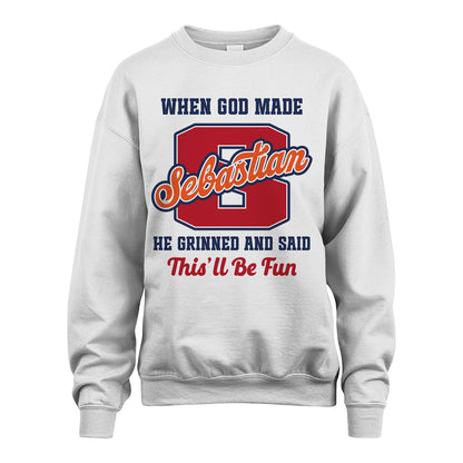 God Made Your Name Custom Shirt SEBASTIAN M1-16