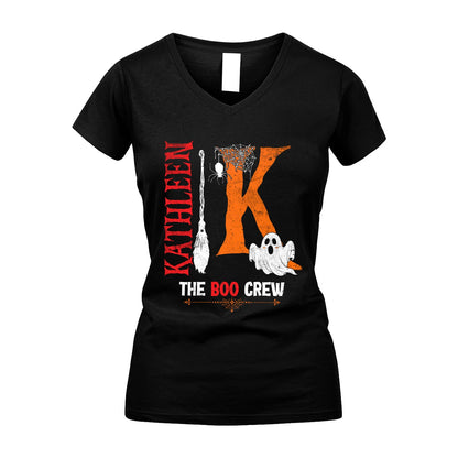 The Boo Crew Halloween With Your Name Shirt KATHLEEN M1-23