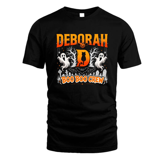 Boo Boo Crew Halloween Custom Name Shirt DEBORAH M1-28