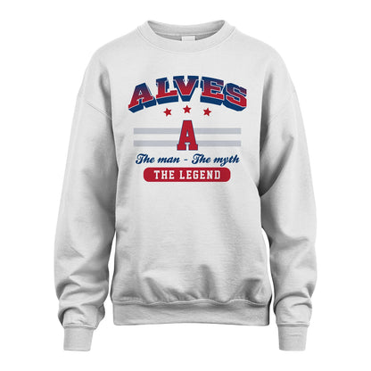 The Man The Myth The Legend With Your Name Shirt ALVES M1-35