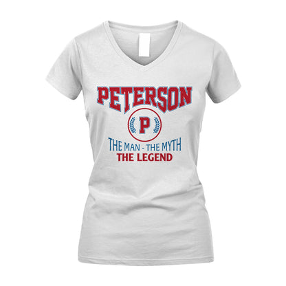 The Man The Myth The Legend Jet Style Shirt PETERSON M1-9