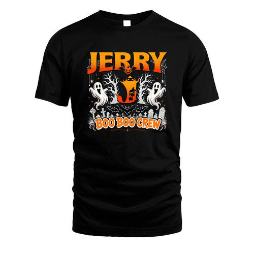 Boo Boo Crew Halloween Custom Name Shirt JERRY M1-28