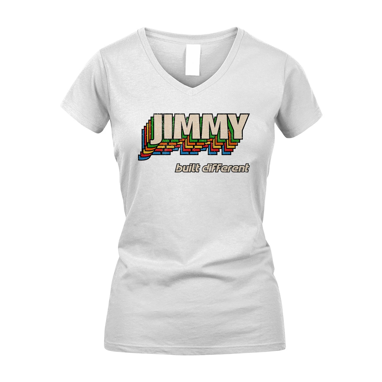 Your Name Built Different Retro Shirt JIMMY M1-26