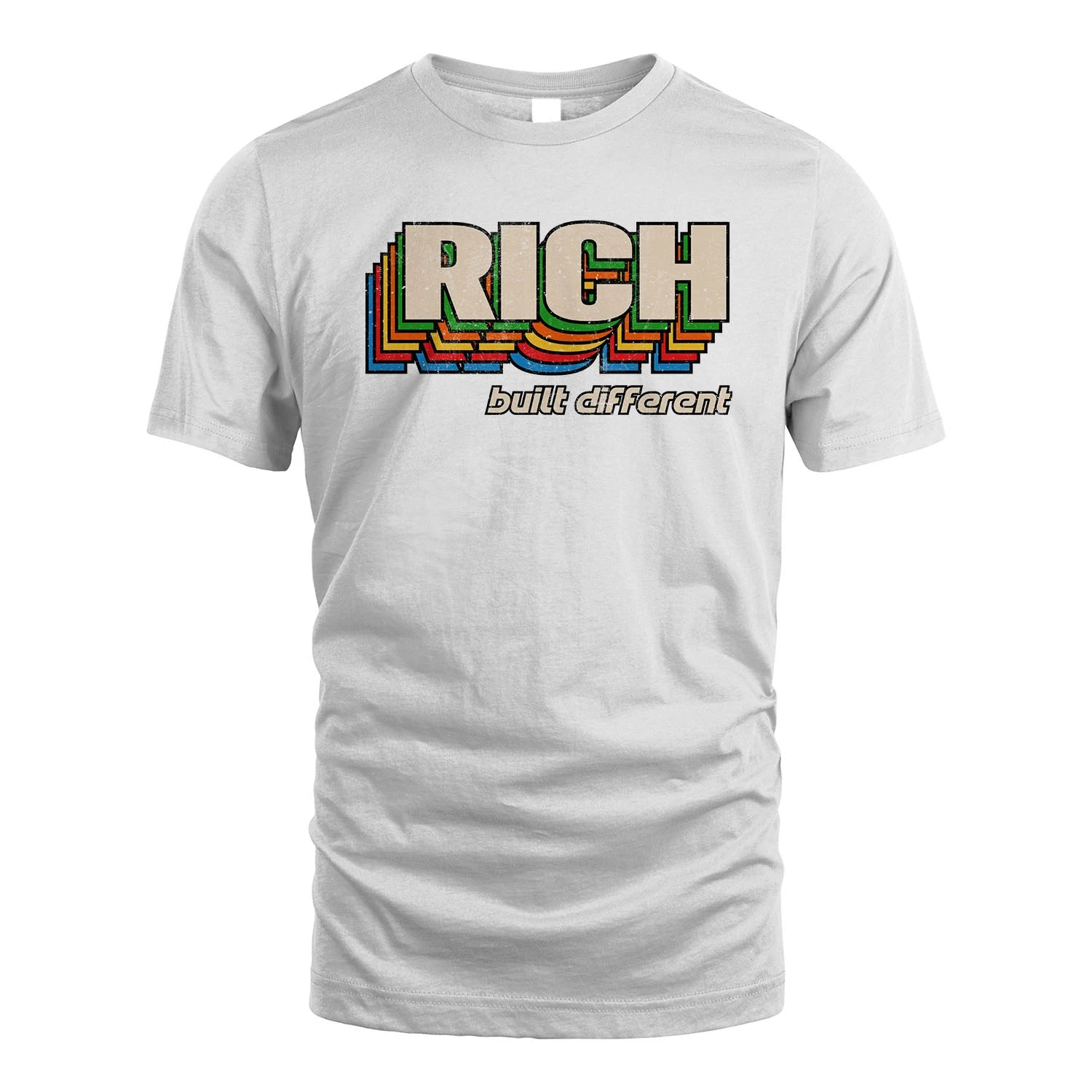 Your Name Built Different Retro Shirt RICH M1-26