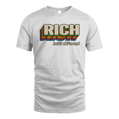 Your Name Built Different Retro Shirt RICH M1-26