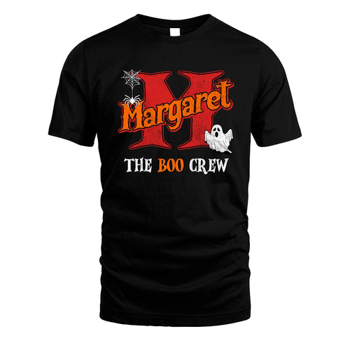 The Boo Crew Halloween Custom Name Shirt MARGARET M1-22