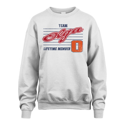 Team Your Name Lifetime Member Vintage Shirt OLGA M1-24