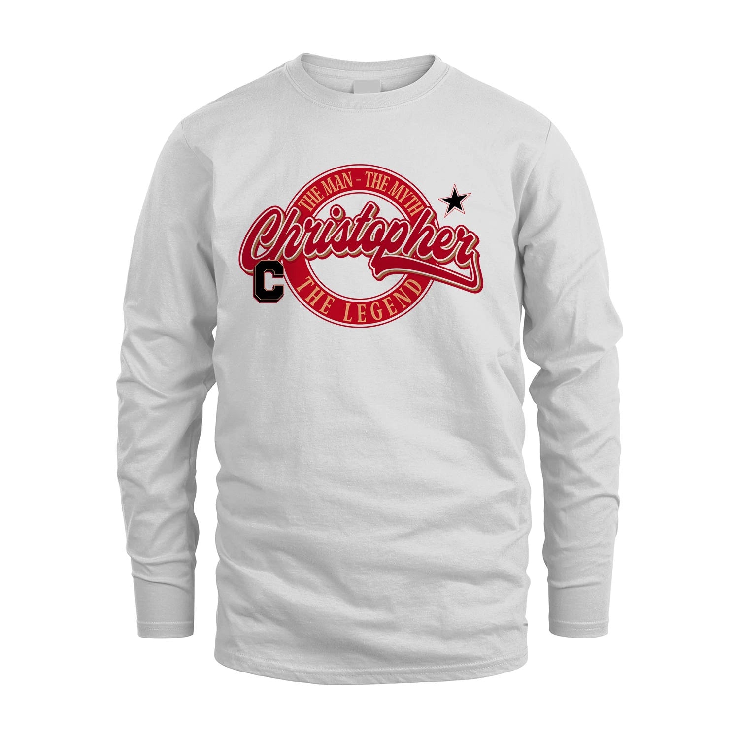 The Man The Myth The Legend Sporty Shirt CHRISTOPHER M1-14