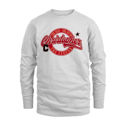 The Man The Myth The Legend Sporty Shirt CHRISTOPHER M1-14