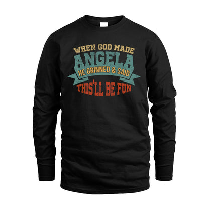 The Man The Myth The Legend Sporty Shirt ANGELA M1-15