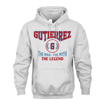 The Man The Myth The Legend Jet Style Shirt GUTIERREZ M1-9