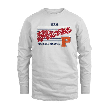 Team Your Name Lifetime Member Vintage Shirt PIERRE M1-24