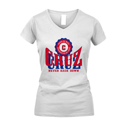 Your Name Never Back Down Shirt CRUZ M1-33