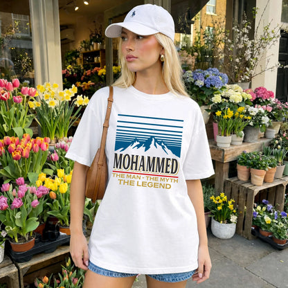 The Man The Myth The Legend Vintage Mountain Shirt MOHAMMED M1-19