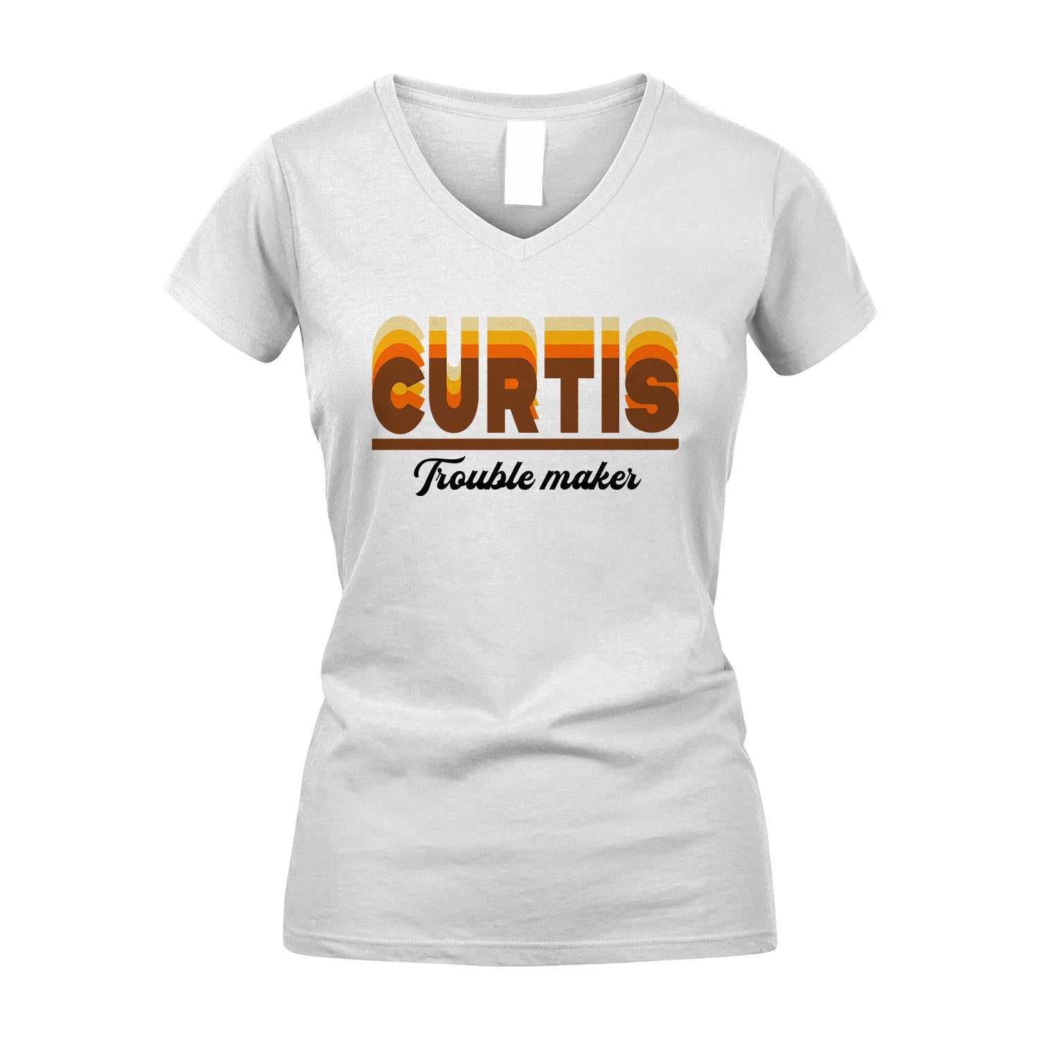 Your Name Trouble Maker Funny Shirt CURTIS M1-34