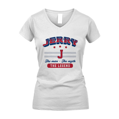 The Man The Myth The Legend With Your Name Shirt JERRY M1-35