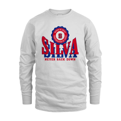 Your Name Never Back Down Shirt SILVA M1-33