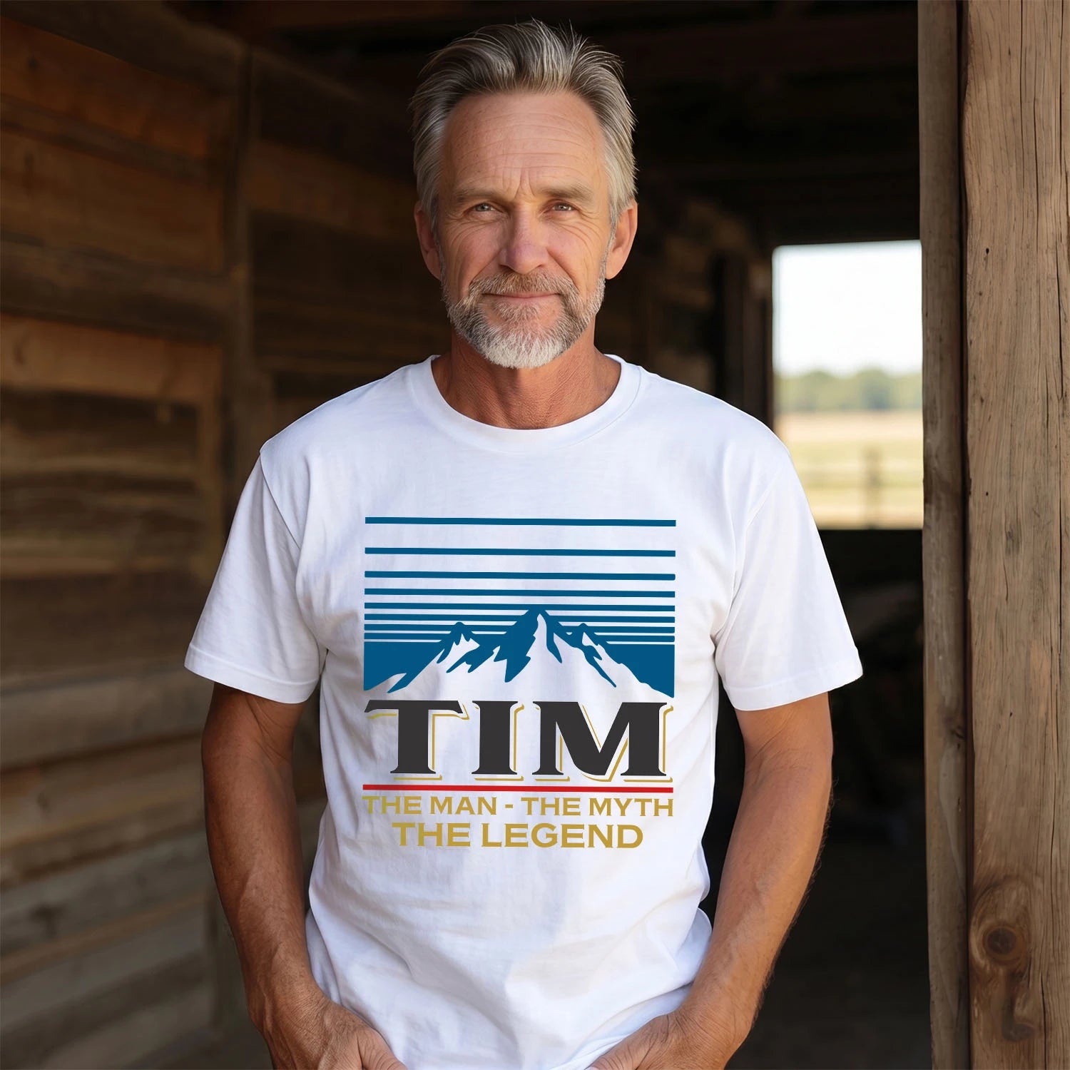 The Man The Myth The Legend Vintage Mountain Shirt TIM M1-19