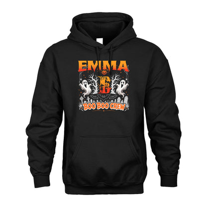 Boo Boo Crew Halloween Custom Name Shirt EMMA M1-28