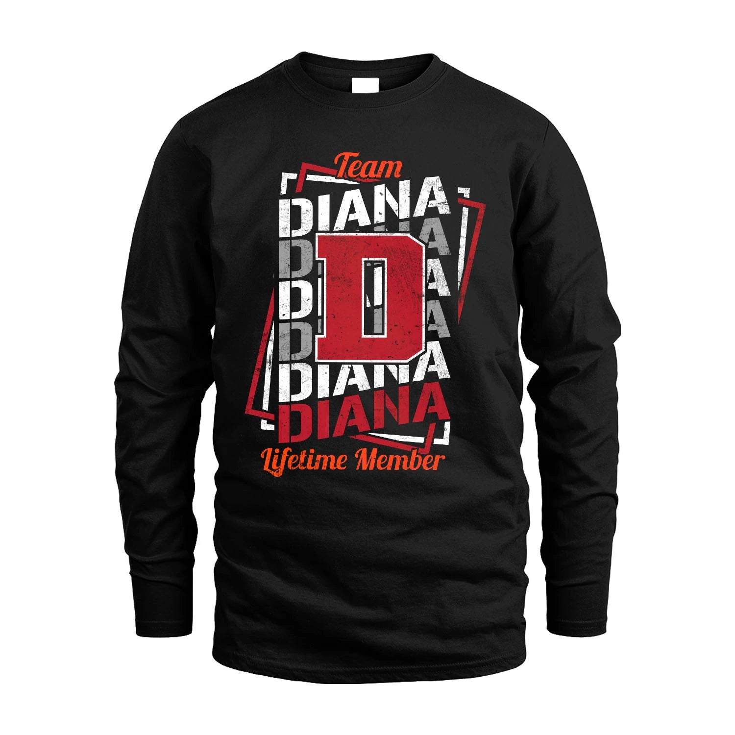 Team Your Name Lifetime Member Sporty Shirt DIANA M1-25