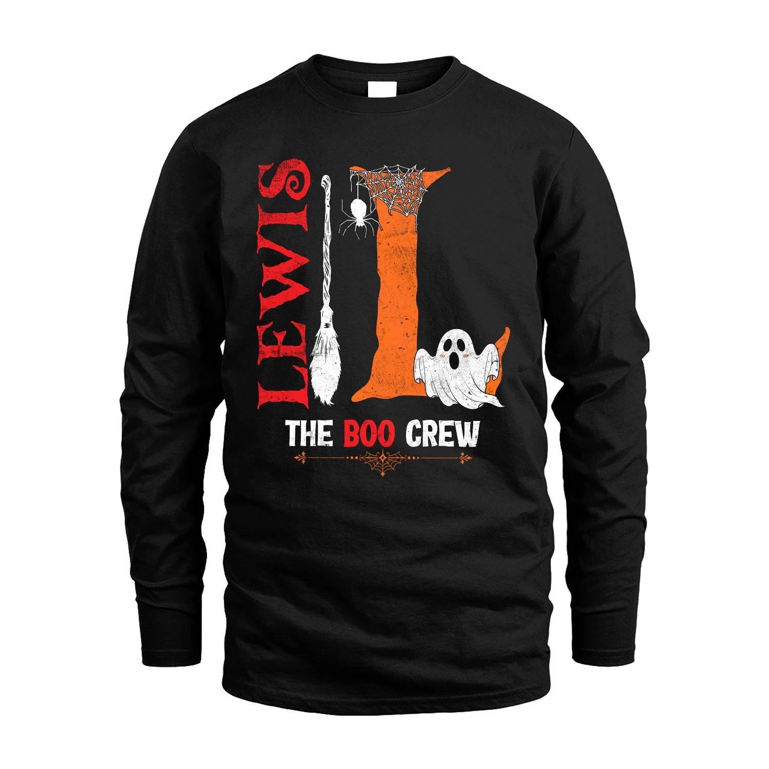 The Boo Crew Halloween With Your Name Shirt LEWIS M1-23