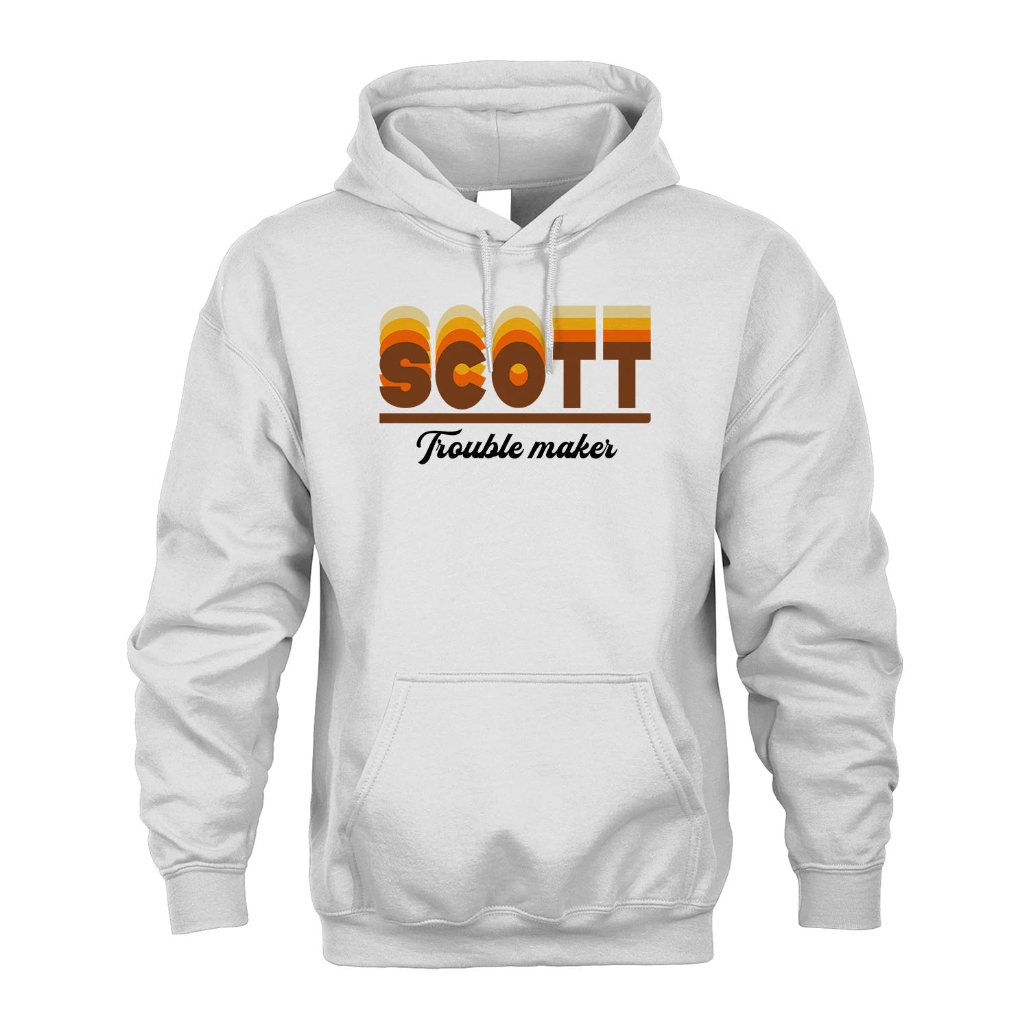 Your Name Trouble Maker Funny Shirt SCOTT M1-34