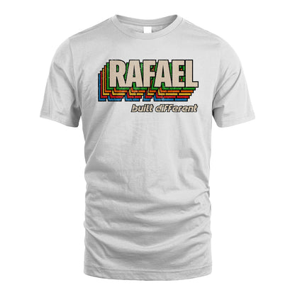 Your Name Built Different Retro Shirt RAFAEL M1-26