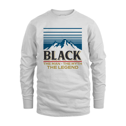 The Man The Myth The Legend Vintage Mountain Shirt BLACK M1-19