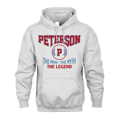 The Man The Myth The Legend Jet Style Shirt PETERSON M1-9