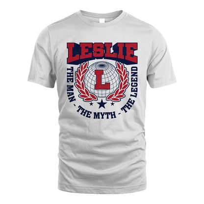 The Man The Myth The Legend Logo Shirt LESLIE M1-30