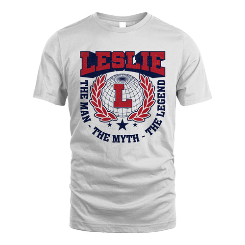 The Man The Myth The Legend Logo Shirt LESLIE M1-30