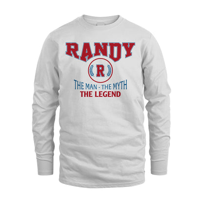 The Man The Myth The Legend Jet Style Shirt RANDY M1-9