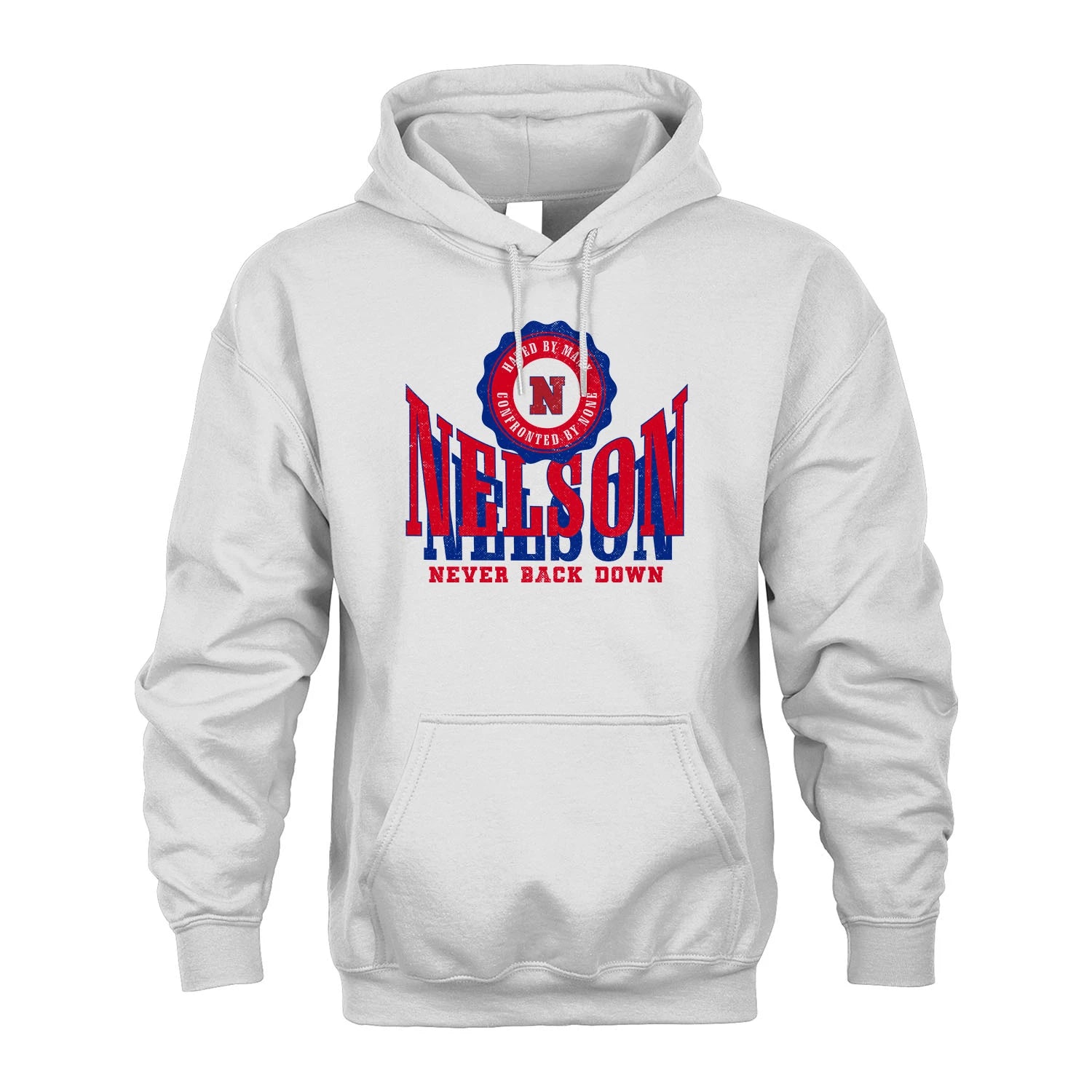 Your Name Never Back Down Shirt NELSON M1-33