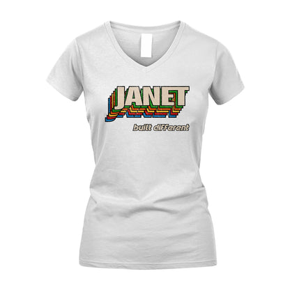 Your Name Built Different Retro Shirt JANET M1-26