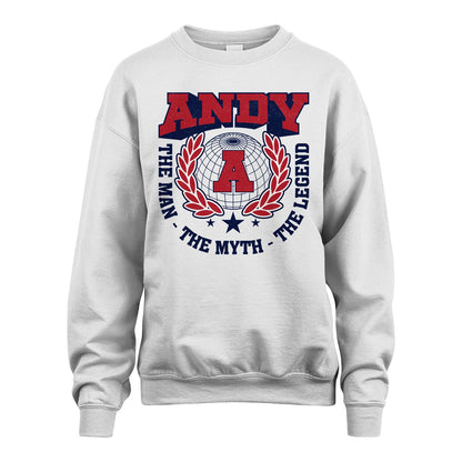 The Man The Myth The Legend Logo Shirt ANDY M1-30