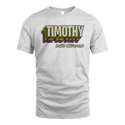 Your Name Built Different Retro Shirt TIMOTHY M1-26