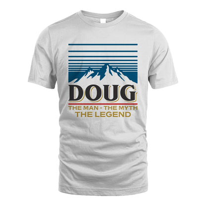 The Man The Myth The Legend Vintage Mountain Shirt DOUG M1-19