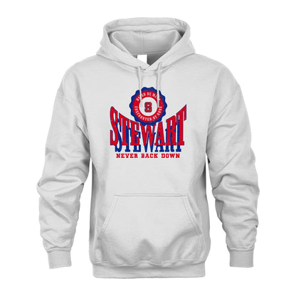 Your Name Never Back Down Shirt STEWART M1-33