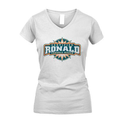 Certified Your Name Trouble Maker Shirt RONALD M1-36