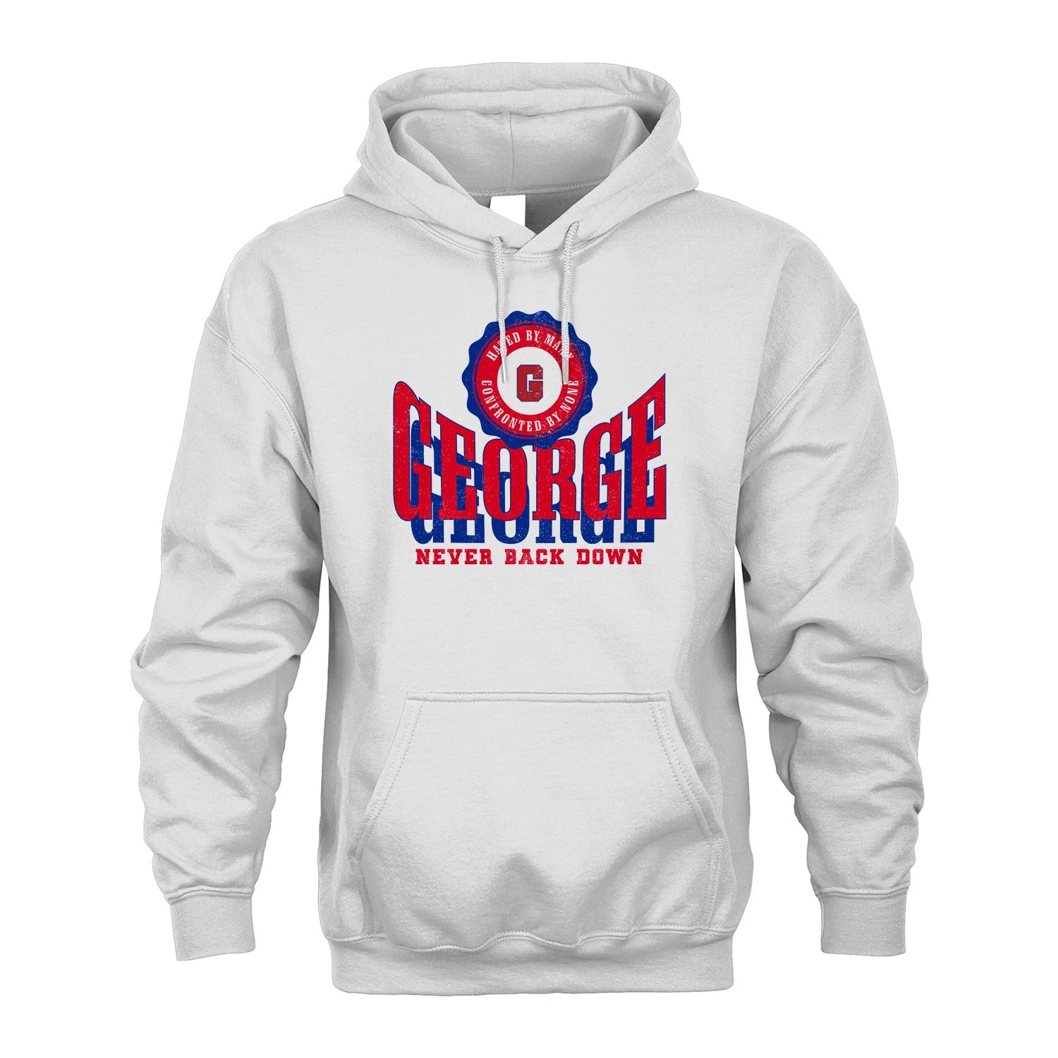 Your Name Never Back Down Shirt GEORGE M1-33