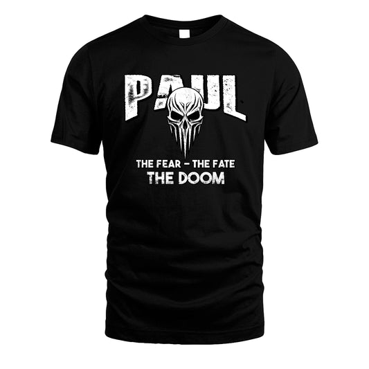The Fear The Fate The Doom Skull Shirt PAUL M1-39