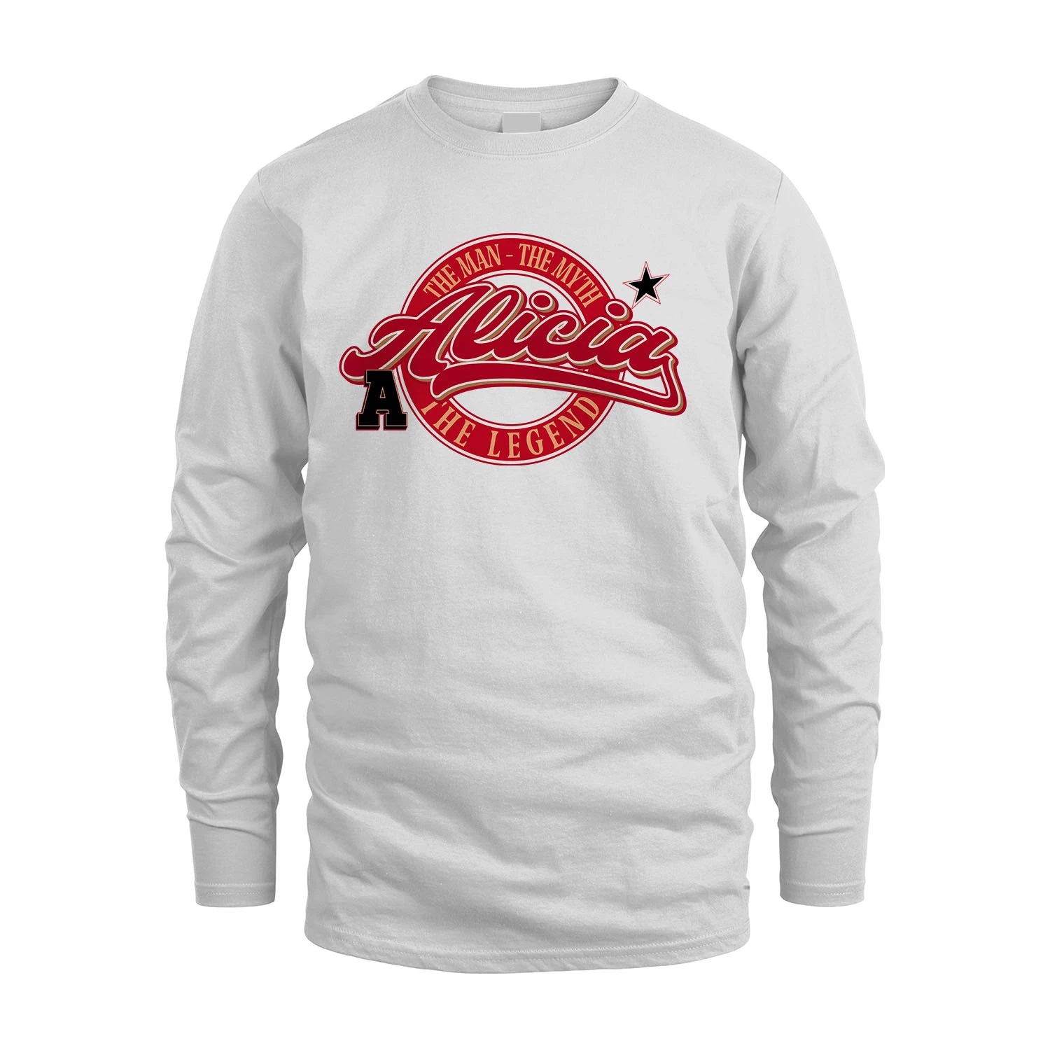 The Man The Myth The Legend Sporty Shirt ALICIA M1-14