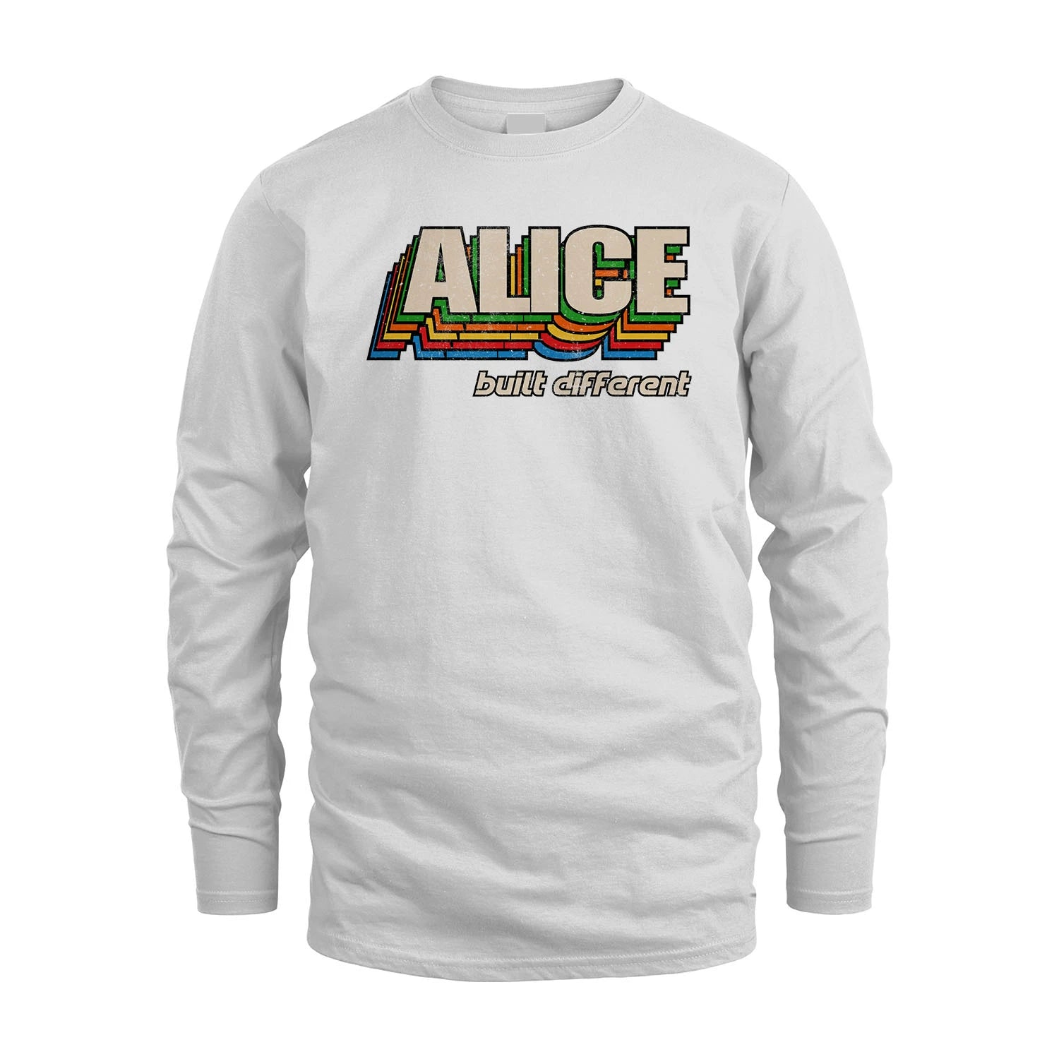 Your Name Built Different Retro Shirt ALICE M1-26