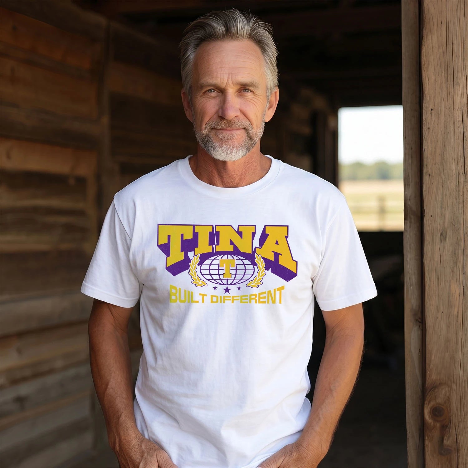 Your Name Built Different Sporty Shirt TINA M1-32