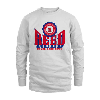 Your Name Never Back Down Shirt REED M1-33
