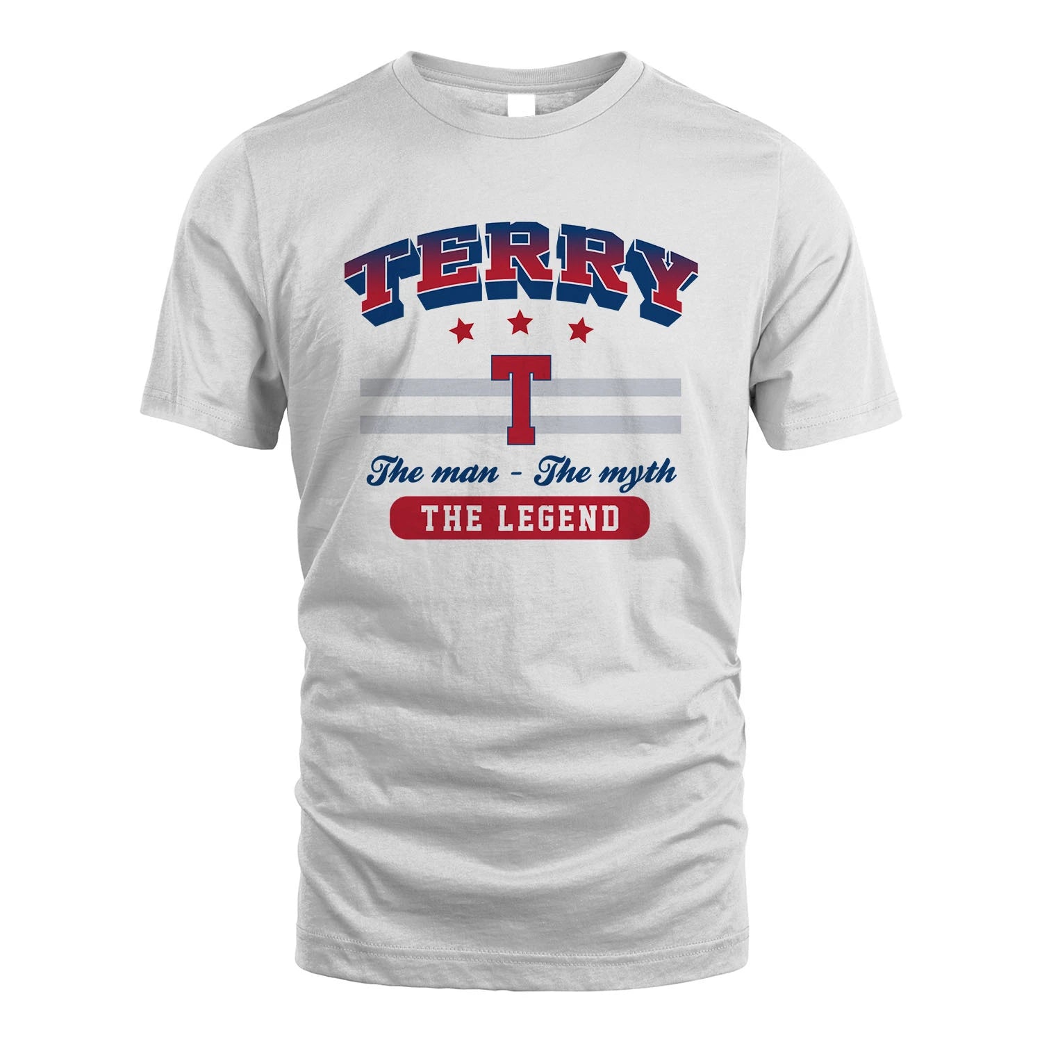 The Man The Myth The Legend With Your Name Shirt TERRY M1-35