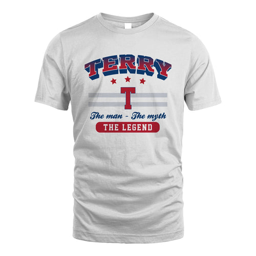 The Man The Myth The Legend With Your Name Shirt TERRY M1-35