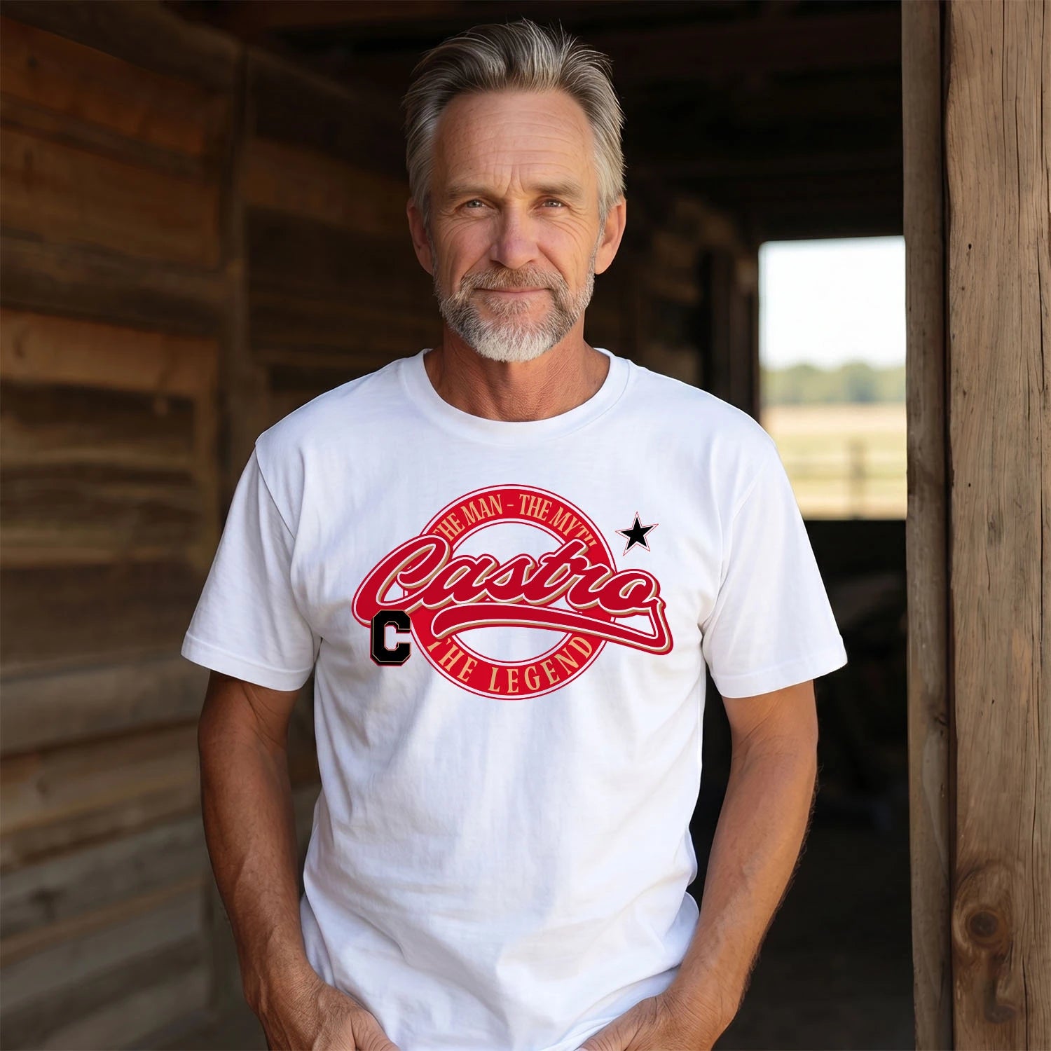The Man The Myth The Legend Sporty Shirt CASTRO M1-14